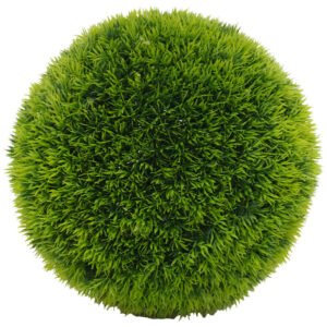 BRIGHT GREEN GRASS BALL 26CM