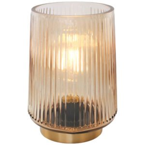 BROWN DIVA LED LAMP 17CM