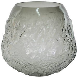MOTTLE GREY VASE 24CM