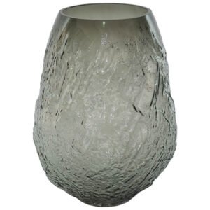 MOTTLE GREY VASE 30CM