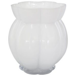 WHITE VASE 16CM