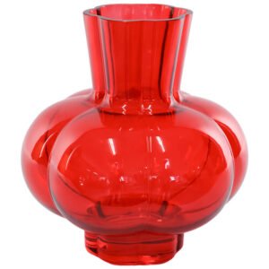 RED PUMPKIN VASE 24CM