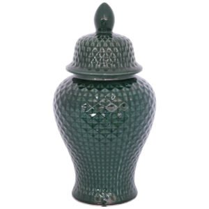 LUSH DARK GREEN GINGER JAR/LID 48