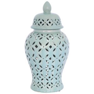 SHANE MINT GREEN JAR/LID 48CM