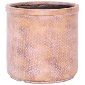 BAMBOO WEAVE PLANTER 42X42CM