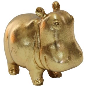 SAD HIPPO GOLD 13CM