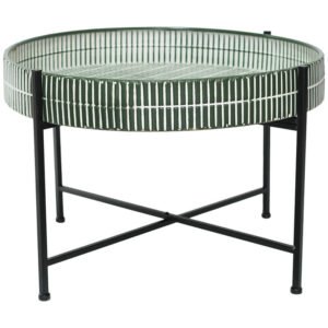 PARADISE GREEN TRAY TABLE 41X60CM