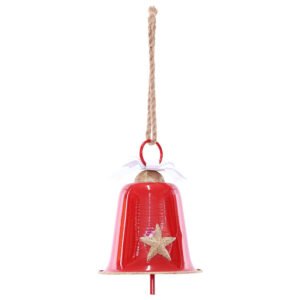 RED DECOR BELL 26CM
