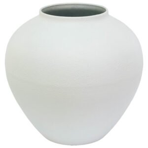 LOGAN MATT WHITE VASE 28CM