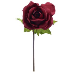 BURGUNDY ROSE STEM 108CM HIGH 25CM DIAMETER