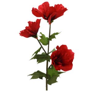 RED HIBUSCUS 140X55CM