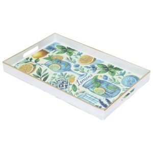LEMON DRINKS TRAY 40X26X4CM