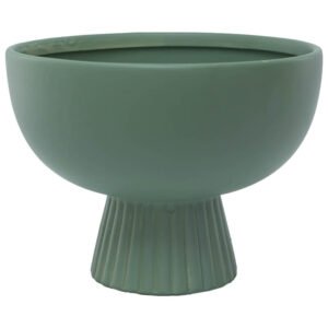 GREEN FTD DECOR VASE 18X24X24CM
