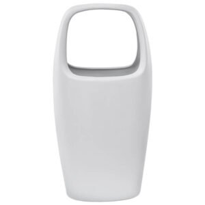 BAG VASE MATT WHITE 33CM