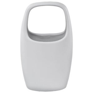 BAG VASE MATT WHITE 25CM