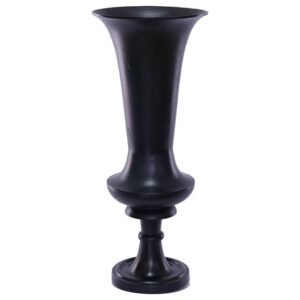 CHATEAU TALL URN VASE 63CM BLACK