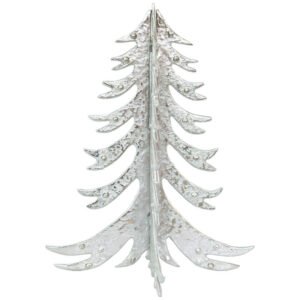 SILVER 3D TREE 42CM