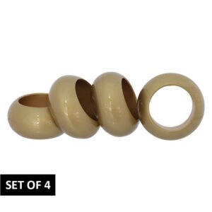 NAPKIN HOLDER GOLD SET/4