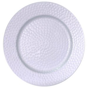 HAMMERED UNDERPLATE SILVER 33CM