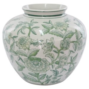 GREEN GARDEN VASE 22CM