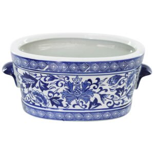 BLUE WHITE ALMOND PLANTER