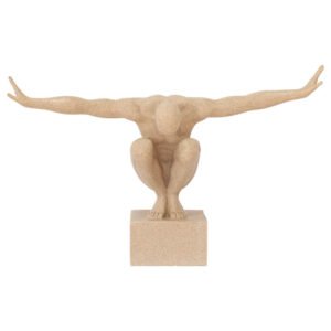 SPORTMAN ON PLINTH 34X50X16CM