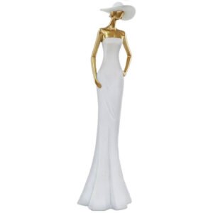 LADY WHITE DRESS HANDS DOWN 41CM