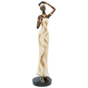 AFRICAN LADY 36CM 1 HAND ON HEAD