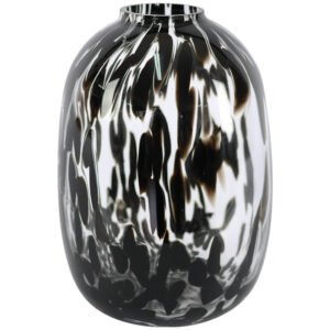 BLACK SPLASH VASE 30X20CM