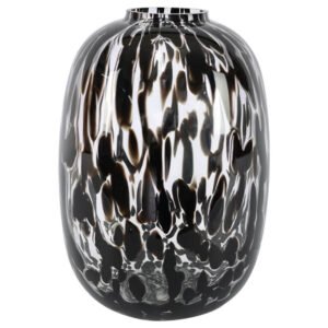 BLACK SPLASH VASE 25X17CM