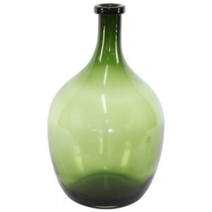 GREEN BOTTLE VASE 40X24CM