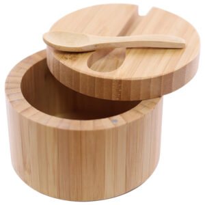 TWIST SALT CELLAR WITH SPOON 10CM