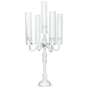 TEMPO 5 ARM CRYSTAL CANDELABRA 82CM