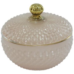 PALE PINK TRINKET BOX 11X10CM