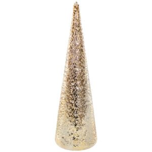GLASS TREE WITH LED LIGHT 30CM