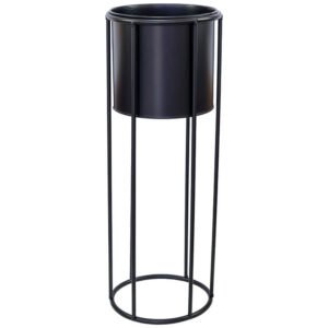 AVA PLANT STAND BLACK 60H 20D