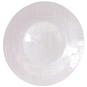 SILVER WEAVE CHARGER PLATE 33CM