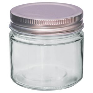 SILVER SCREW TOP JAR 200ML