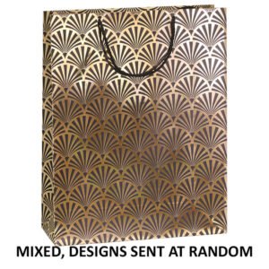 GOLD ART DECO GIFT BAGS LARGE