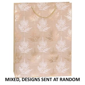 GOLD FLORAL GIFT BAGS MIXED LARGE