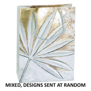 GREY FLORAL GIFT BAGS MIXED SMALL