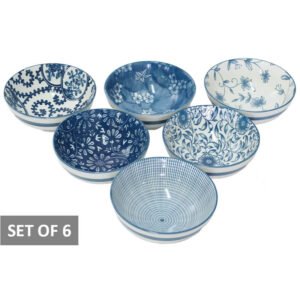 BLUE MOON BOWL 12CM MIXED SET/6