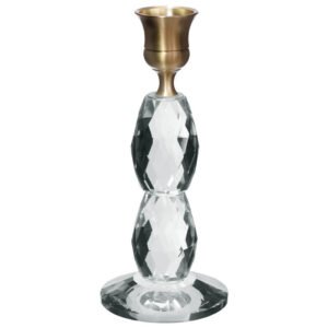 AURA CRYSTAL CANDLESTICK 16CM