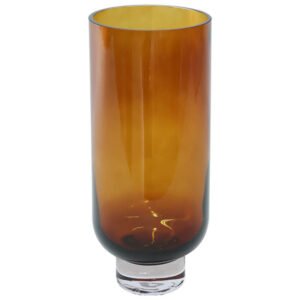 SOHO AMBER VASE 28X12CM