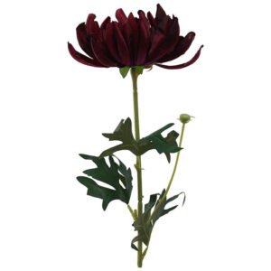 DARK PURPLE CRYSANTHEMUM 63CM