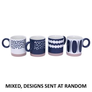 BLUE/WHITE COFFEE MUGS MIXED