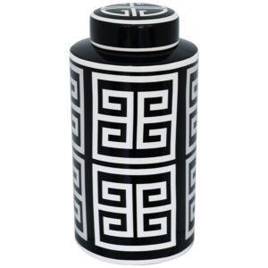 ATHENS BLACK/WHITE JAR 33CM