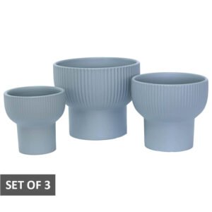 SLATE FTD VASE SET/3 20/18/15CM