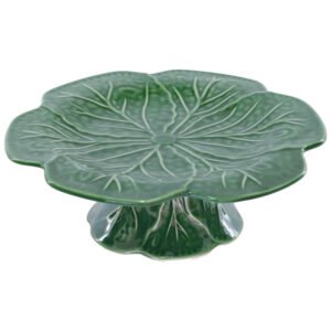 GREEN CABBAGE LEAF FTD PLATE 26CM