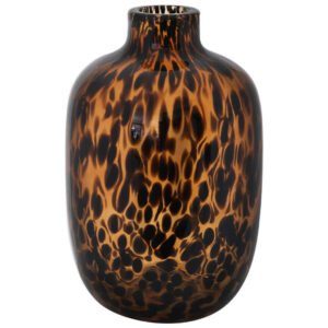 TORTOISE SHELL BULB VASE 26X15CM